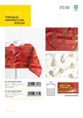 TOVAGLIA NATALE ANTIMACCHIA 6P JOULUA 140X180 Tellini S.R.L. Veleprodajna odjeća